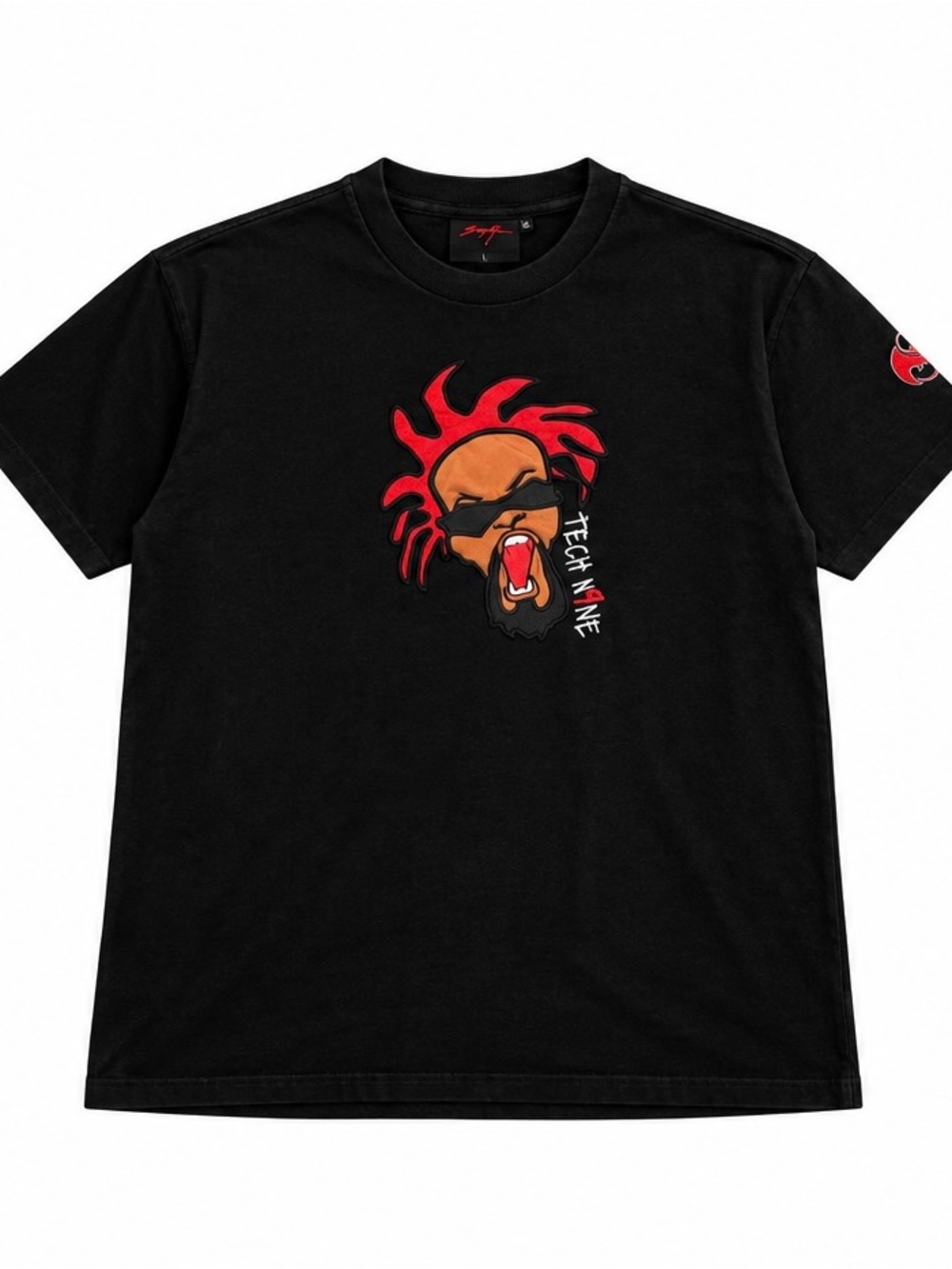 Black Tech N9NE Graphic Logo Tee